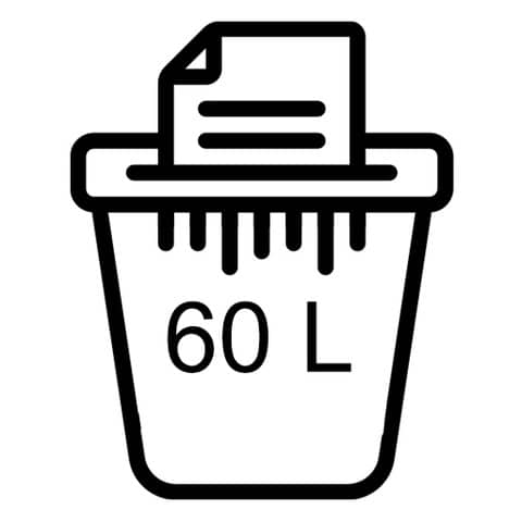 Distruggidocumenti uso moderato Optimum AutoFeed+ 225X EU Rexel - P-4 - 60 L - taglio a frammenti 4x28 mm - 2020225XEU